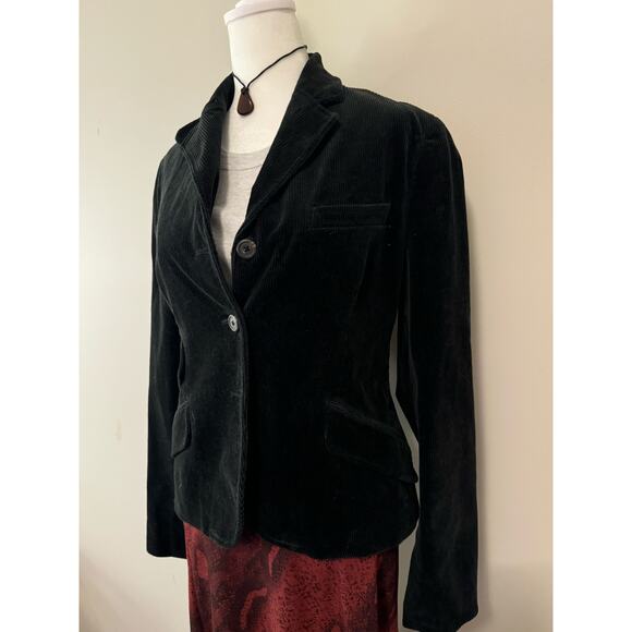 Vintage Ralph Lauren 98% Cotton Black Corduroy Blazer - Picture 3 of 5